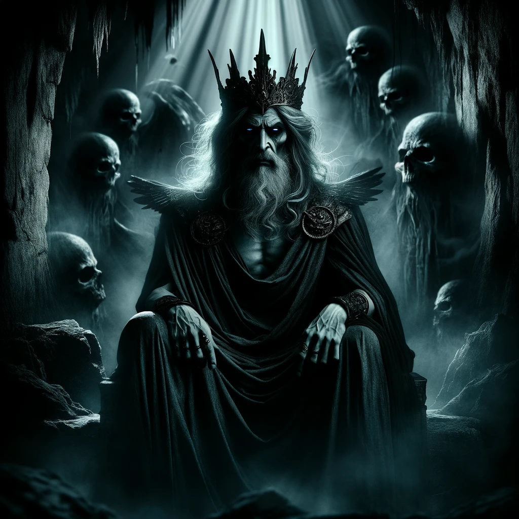 Hades_-The-King-of-the-Underworld-Hades-a-solemn-and-brooding-figure-with-a-dark-crown-and-long-flowing-robes-seated-on-a-jagged-throne-in-the-gl.webp