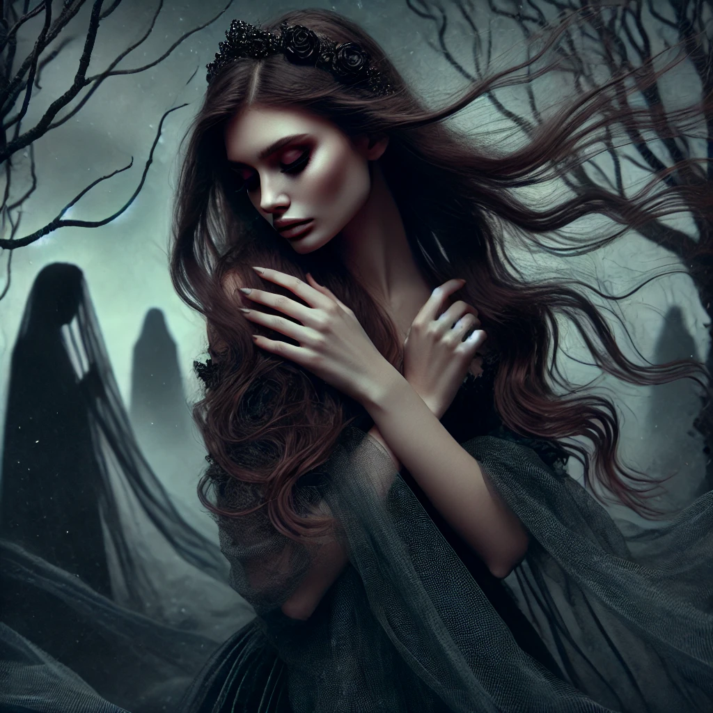 Persephone_-The-Sorrowful-Queen-of-the-Underworld-Persephone-a-beautiful-and-sorrowful-woman-with-long-flowing-hair-dressed-in-dark-ethereal-garm.webp