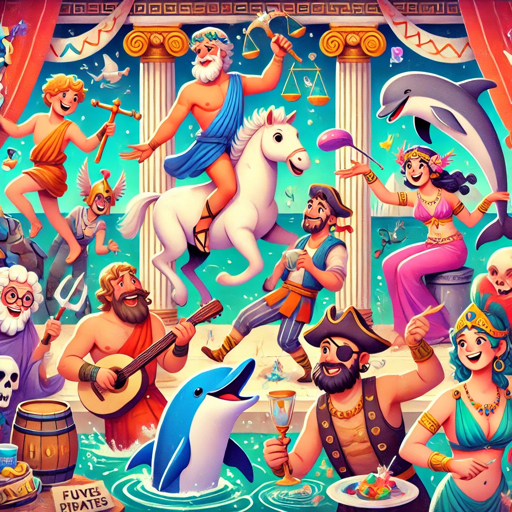 Fun-Stories-in-Greek-Mythology-A-colorful-and-lively-scene-depicting-various-humorous-and-entertaining-stories-from-Greek-mythology.-Hermes-playing-.webp