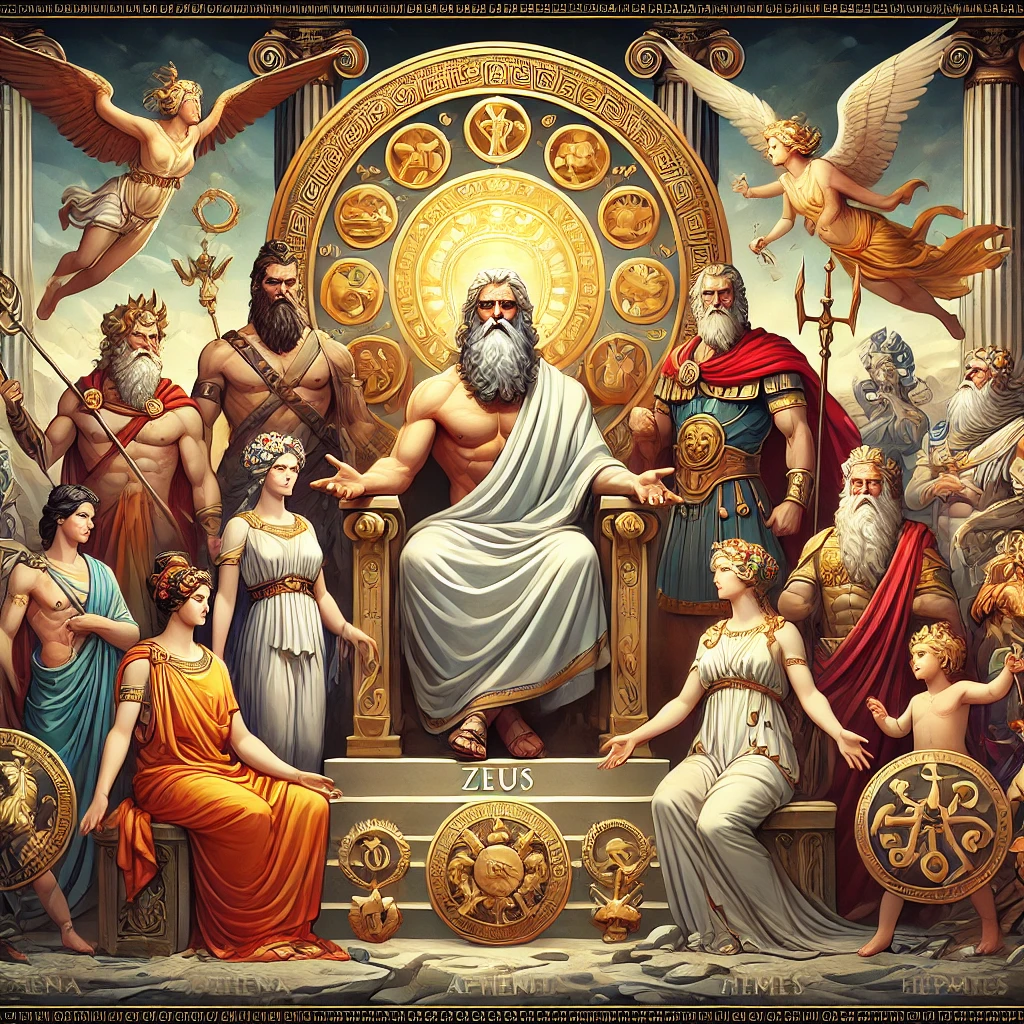 The-Twelve-Olympian-Gods-A-grand-assembly-of-the-twelve-Olympian-gods-in-their-majestic-glory.-Zeus-sits-on-a-throne-in-the-center-surrounded-by-He.webp